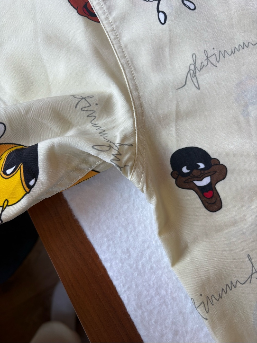 Butter yellow vintage Platinum Fubu button down - Picture 2 of 4